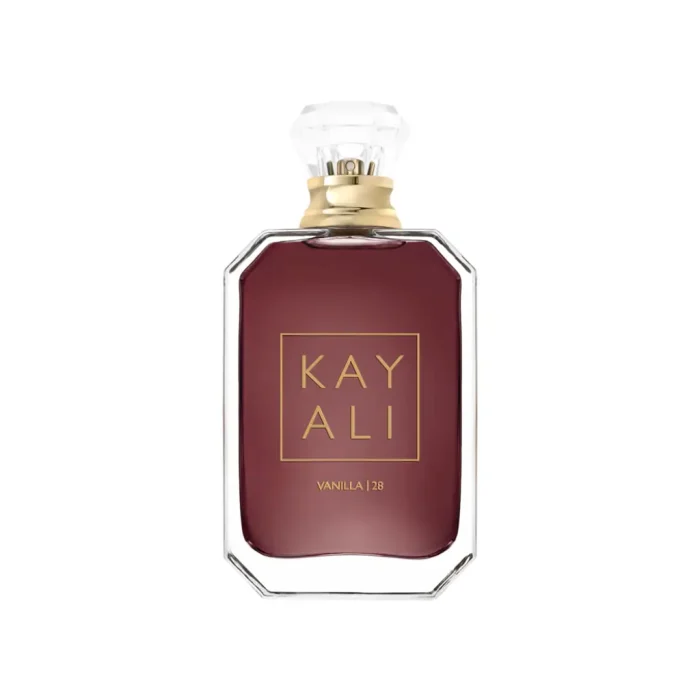 Kayali Vanilla 28 Luxury Vanilla Perfume Bottle Kayali Vanilla 28 perfume bottle with warm vanilla and amber fragrance notes